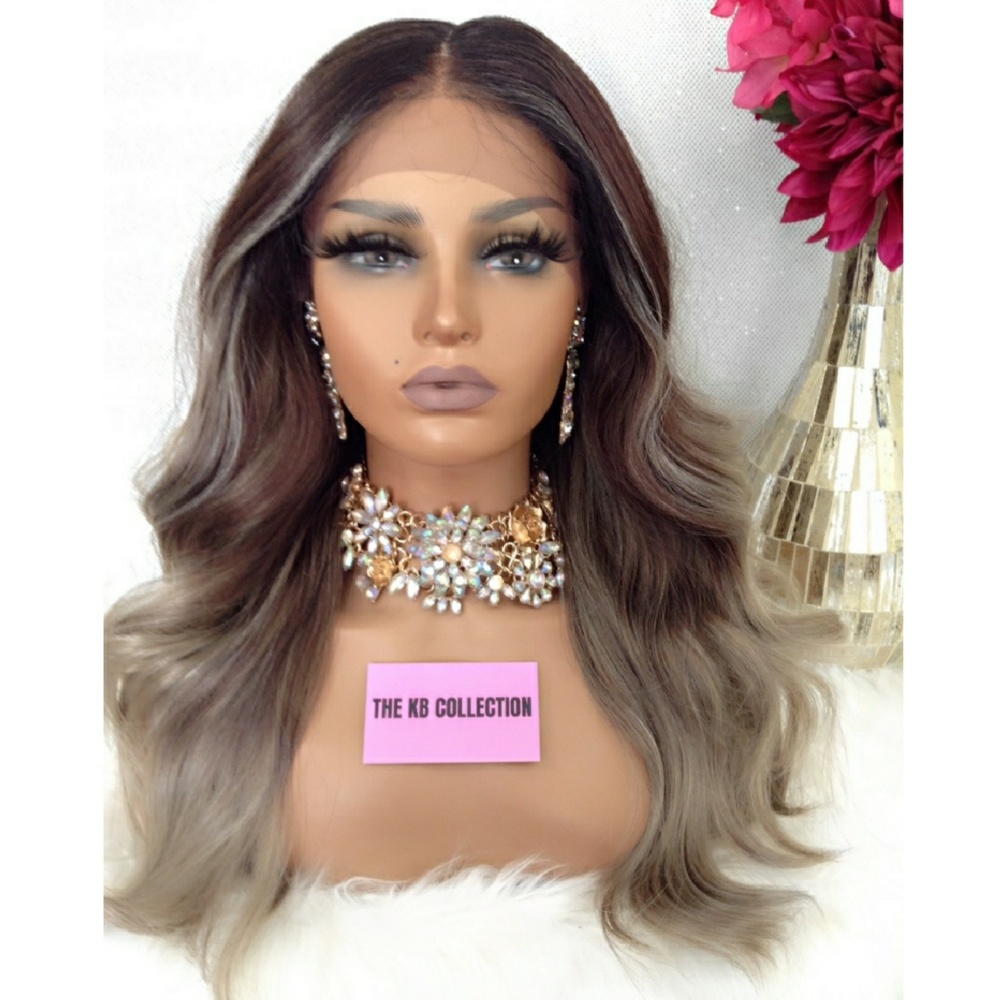 SWISS LACE FRONT MIDDLE PART WIG - Picture 4 of 7